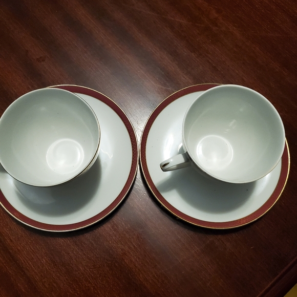 Set of Bohemia fine china tea cup and saucer - Picture 3 of 5